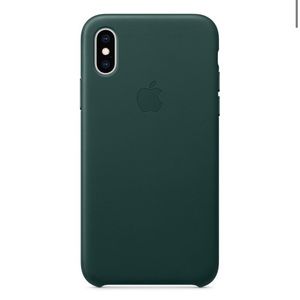 iPhone XS Leather Case - Forest Green
